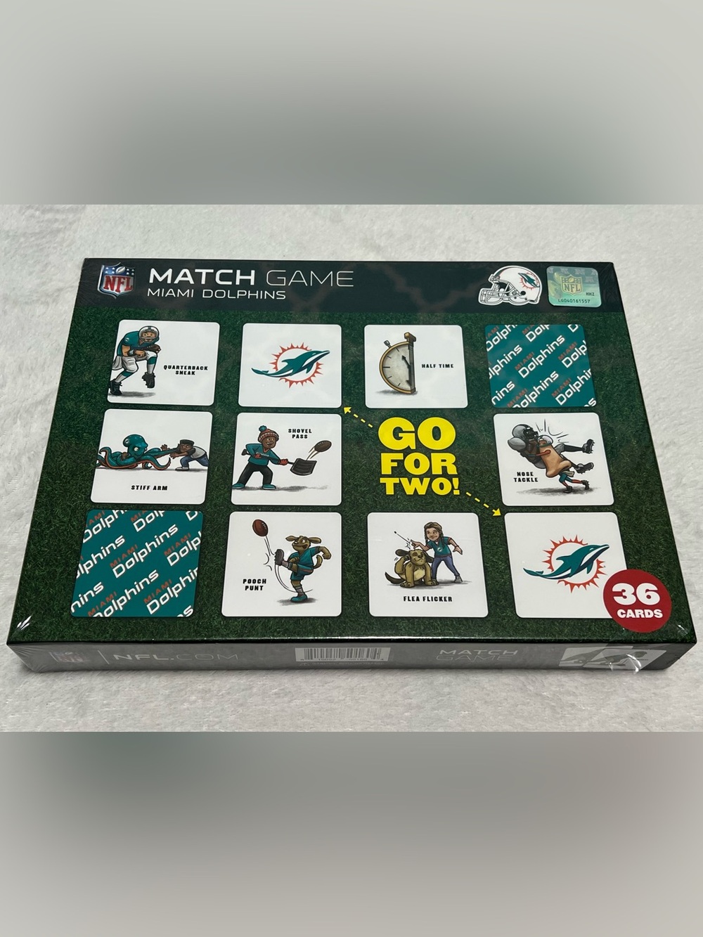 NFL Miami Dolphins Football Match Card Game